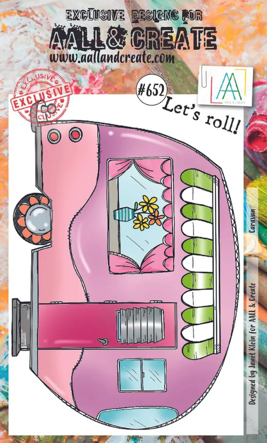 AALL and Create - A6 Clear Stamp Set - Caravan