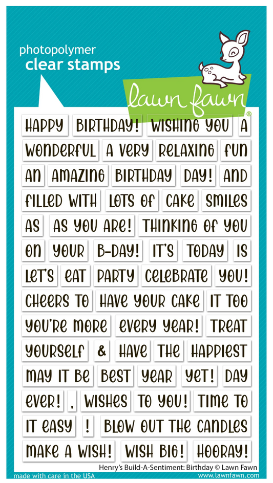 Henry's Build-A-Sentiment: Birthday