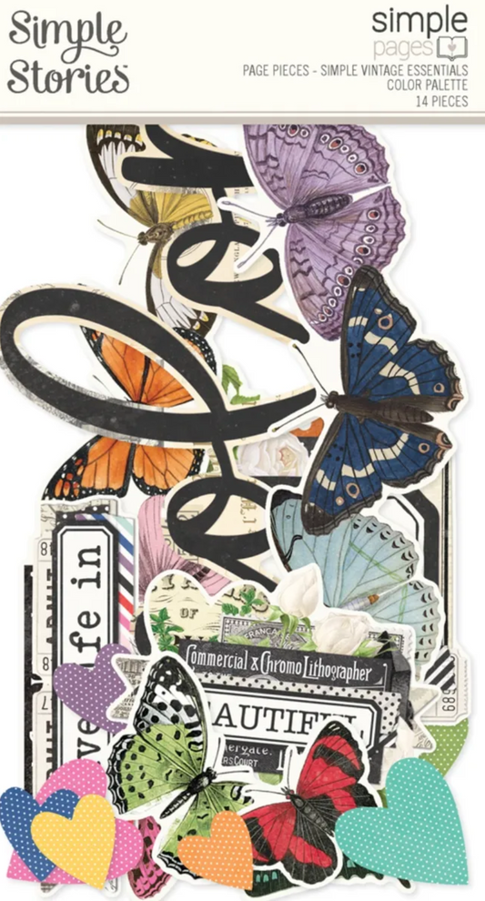 Simple Vintage Essentials Color Palette - Simple Stories Page Pieces