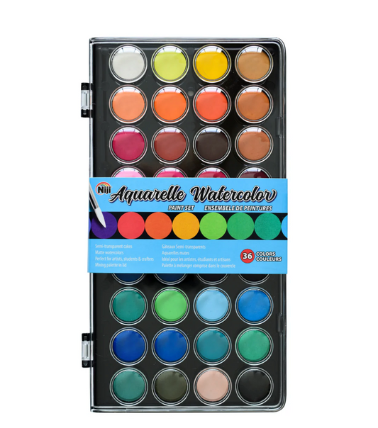 Yasutomo Niji Aquarelle 36 Color Watercolor Palette