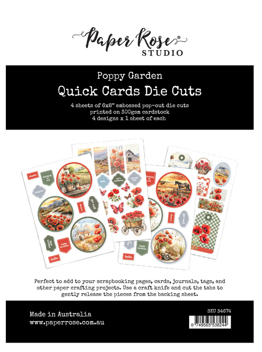 Poppy Garden Quick Card Die Cuts