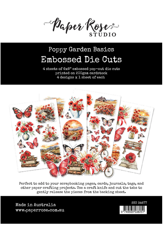 Poppy Garden Basics Embossed Die Cuts