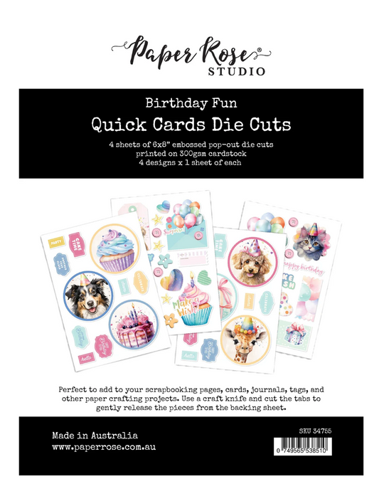 Birthday Fun Quick Card Die Cuts