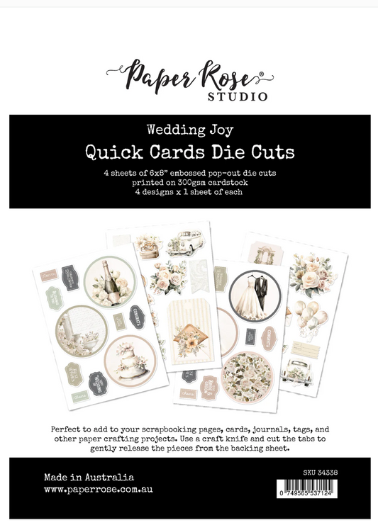 Wedding Joy Quick Cards Die Cuts