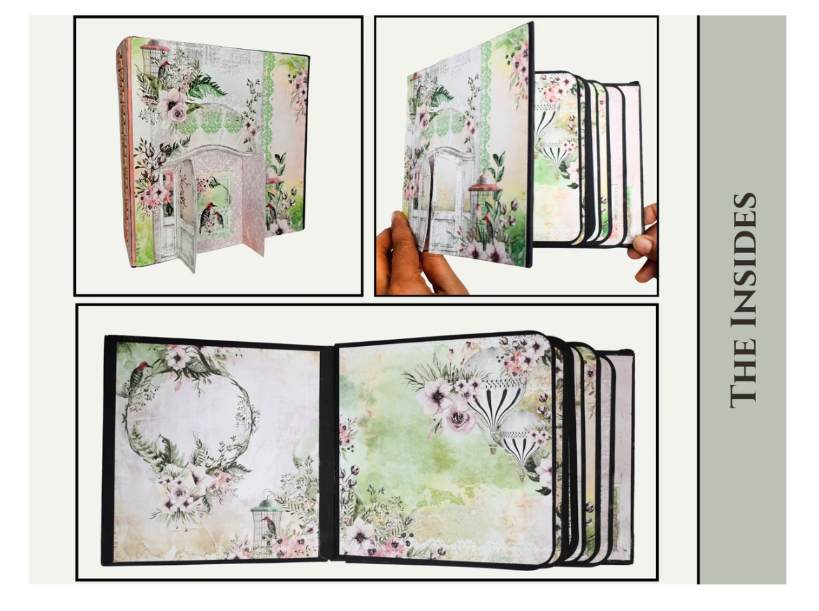 CrafTreat Scrapbook Blanks - Basic 6x6 - Black & Kraft Color