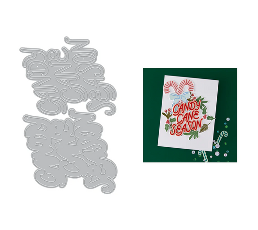 Hero Arts Candy Cane Season Etched Dies