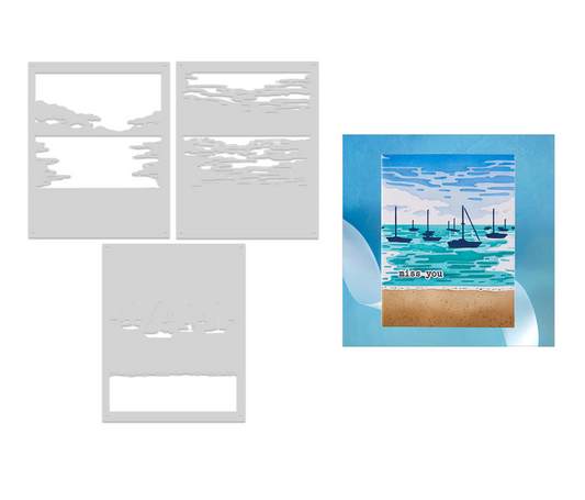 Hero Arts Color Layering Harbor Stencils