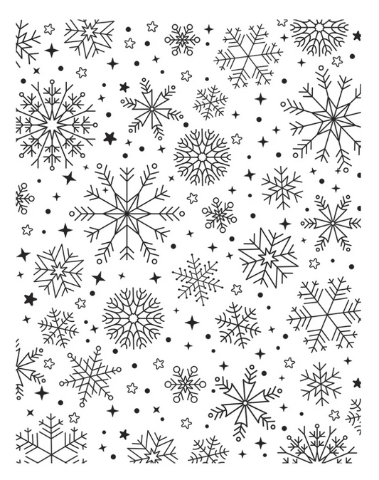 Snowfall Shimmer BetterPress Plate