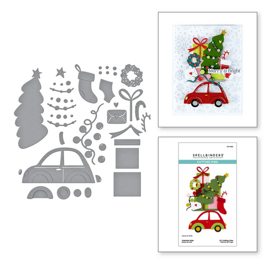 Yuletide Ride Etched Dies