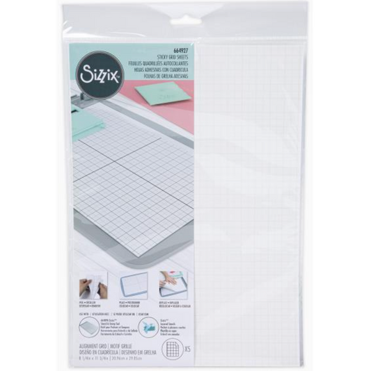 Sizzix Accessory Sticky Grid Sheets 8.25"X11.75"