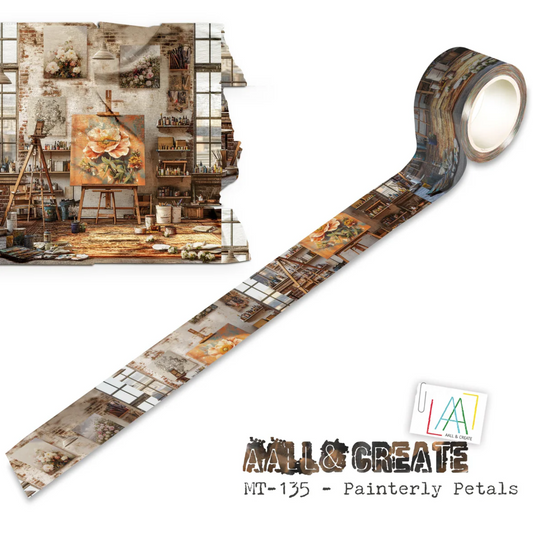 Painterly Petals Layered Washi Tape - AALL & Create