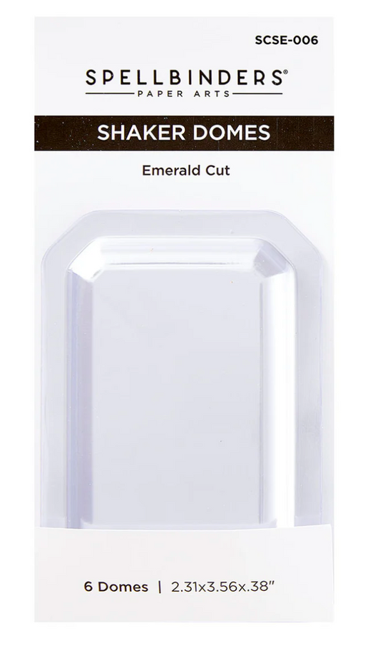 Spellbinders Emerald Cut Shaker Dome - 6 Pack