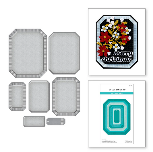Spellbinders Emerald Cut Labels and Tag Etched Dies