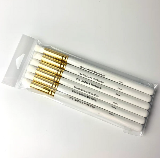 Medium Stencil Blending Brushes set of 6