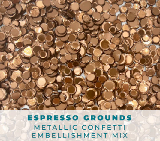 Trinity Stamps Espresso Grounds Confetti Embellishment Mix