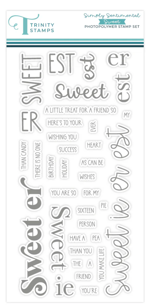Trinity Stamps Simply Sentimental - Sweet Stamp & Die Set