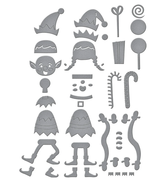 Santa's Elves Etched Dies