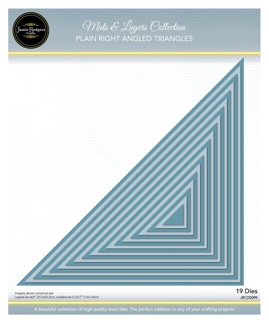 Jamie Rodgers Crafts Plain Right Angled Triangle Die Set