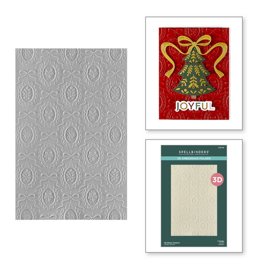 Spellbinders Christmas Cameos 3D Embossing Folder