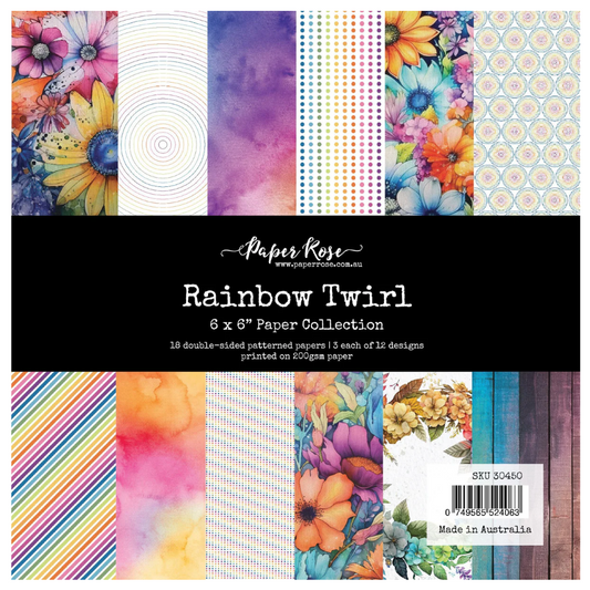 Rainbow Twirl 6x6 Paper Collection