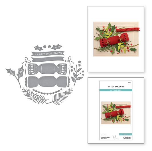 Spellbinders Christmas Cracker Etched Dies