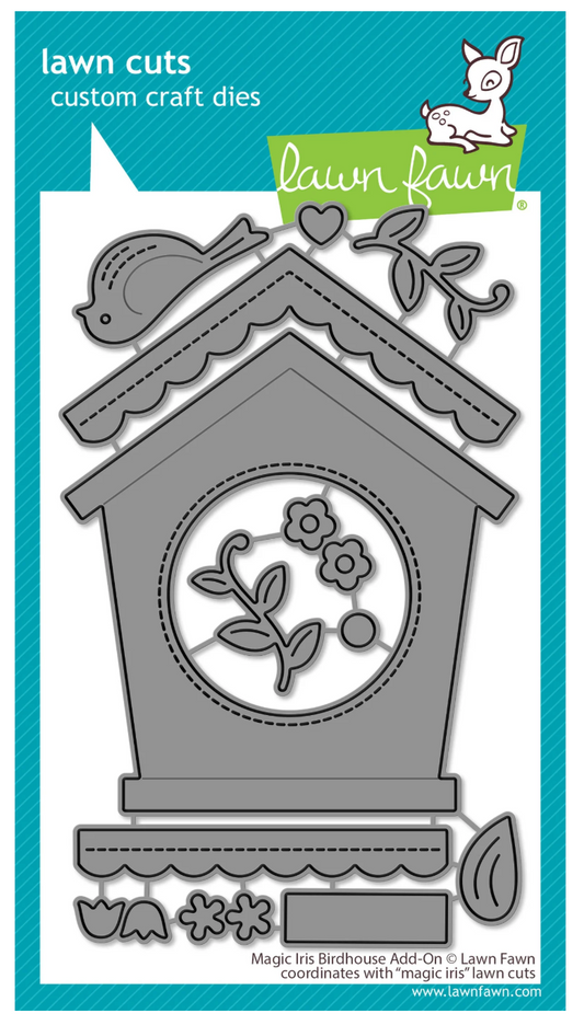 Lawn Fawn Magic Iris Birdhouse Add-On Die Set