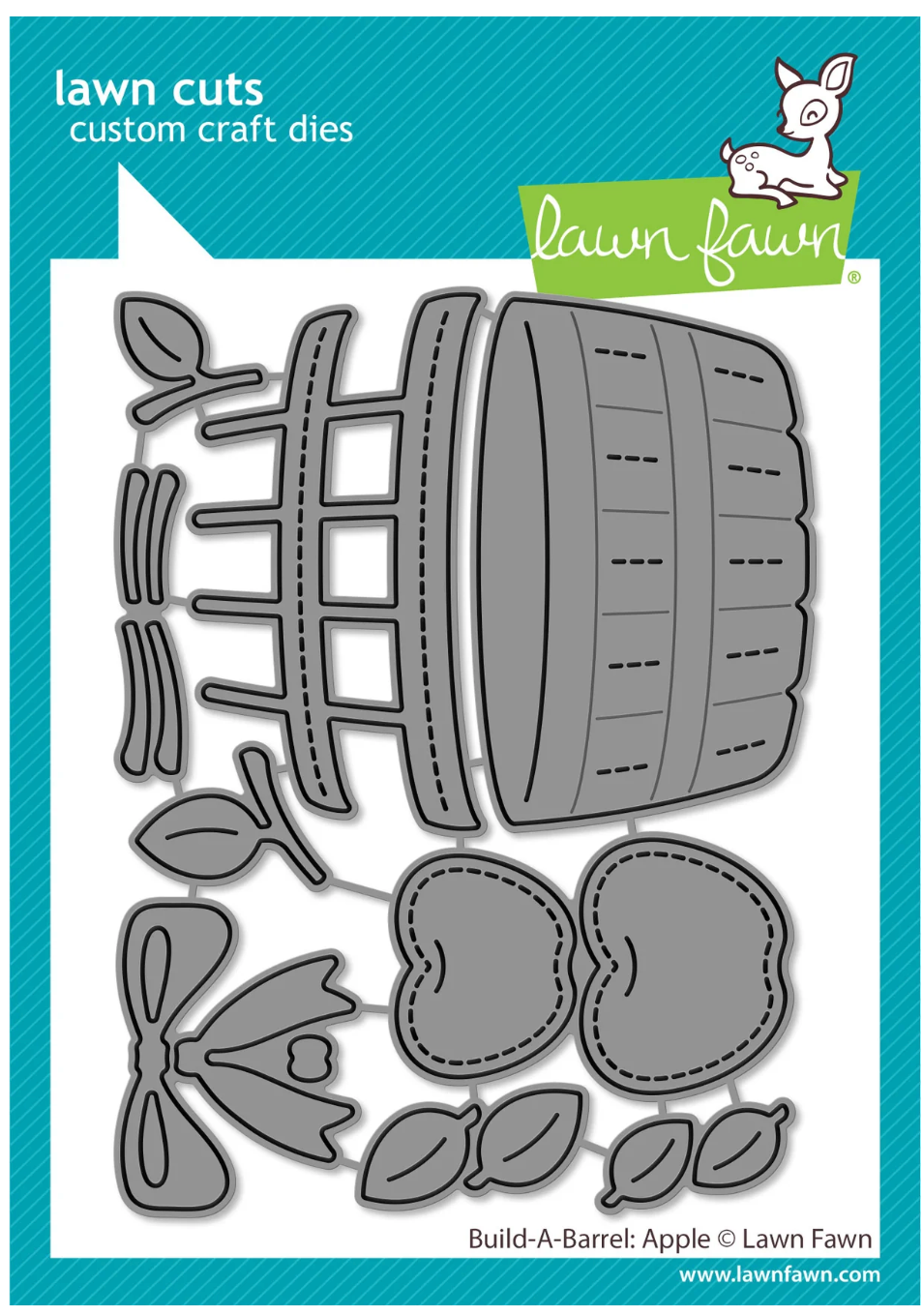 Lawn Fawn Build-A-Barrel: Apple Die Set