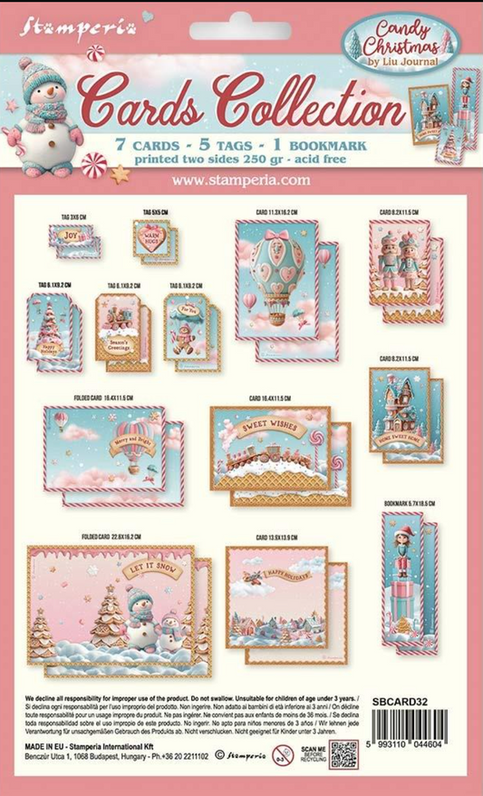 Stamperia Christmas Candy Cards Collection