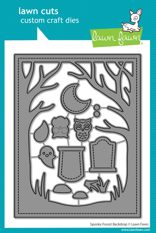 Lawn Fawn Spooky Forest Backdrop