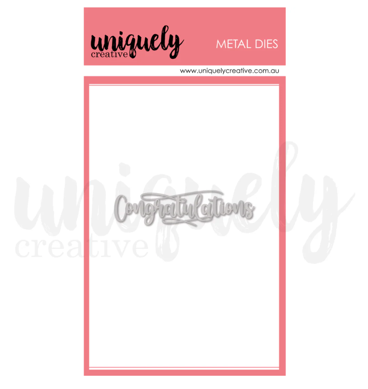 Uniquely Creative Congratulations Die
