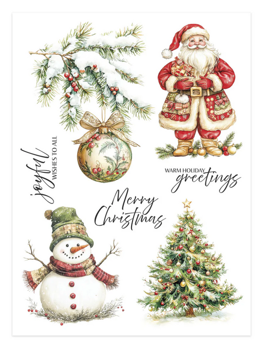 Spellbinders Joyful Wishes Rub-On Sheets