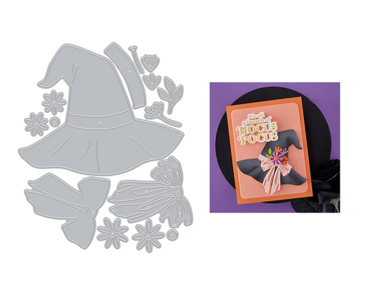 Hero Arts The Witch’s Hat Etched Dies