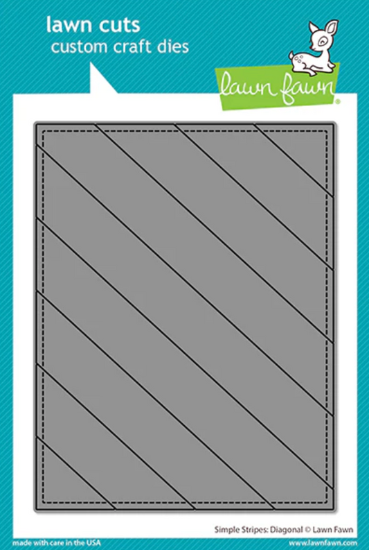 Lawn Fawn Simple Stripes: Diagonal