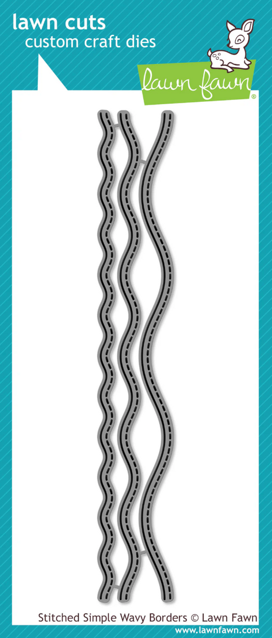 Lawn Fawn Stitched Simple Wavy Borders Dies