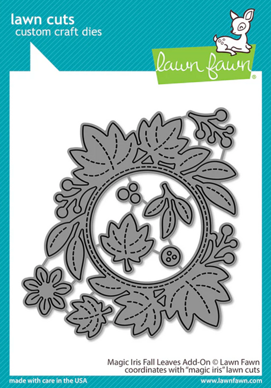 Lawn Fawn Magic Iris Fall Leaves Add-On Die