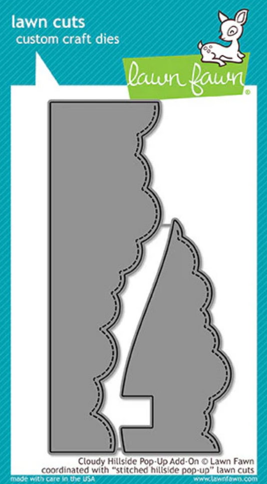 Lawn Fawn Cloudy Hillside Pop-Up Add-On Dies