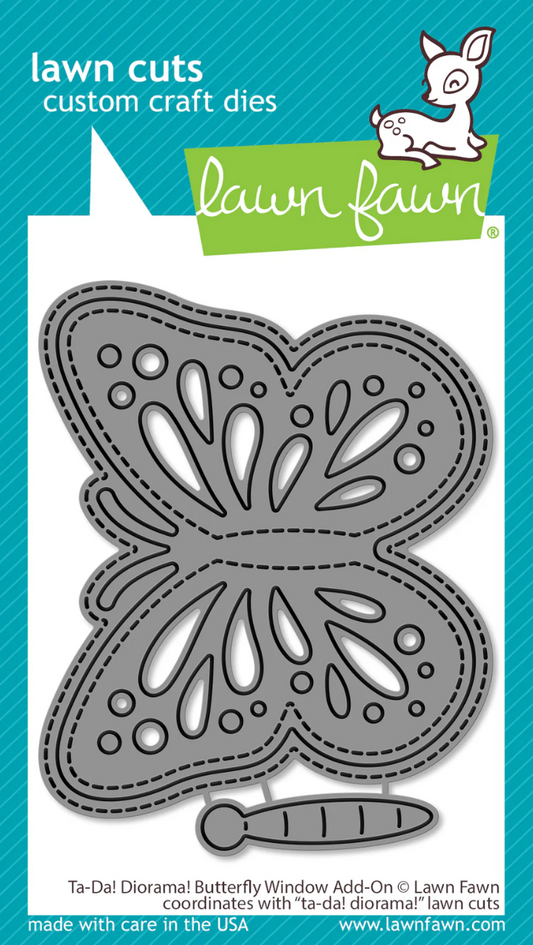 Lawn Fawn Ta-Da! Diorama! Butterfly Window Add-On die