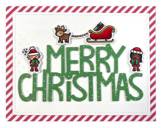 Lawn Fawn Giant Merry Christmas Die