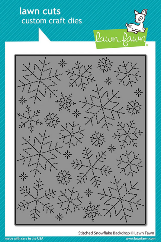 Lawn Fawn Stitched Snowflake Backdrop Die