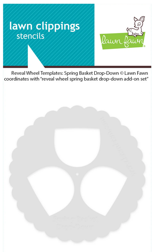 Lawn Fawn Reveal Wheel Templates: Spring Basket Drop-Down