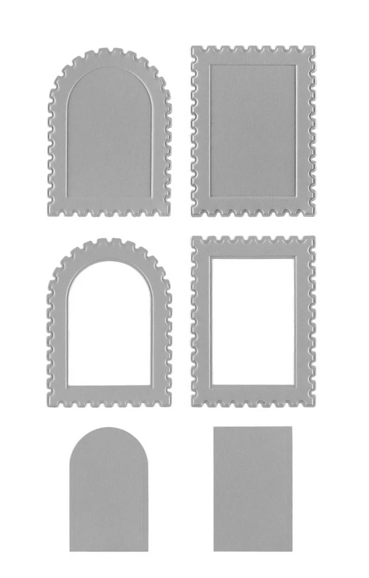 Spellbinders Postage Stamps 3D Emboss & Cut Folder