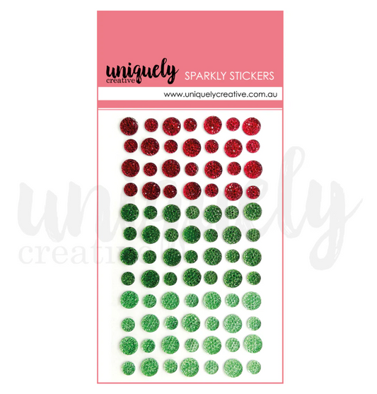 Uniquely Creative Christmas Sparkly Stickers
