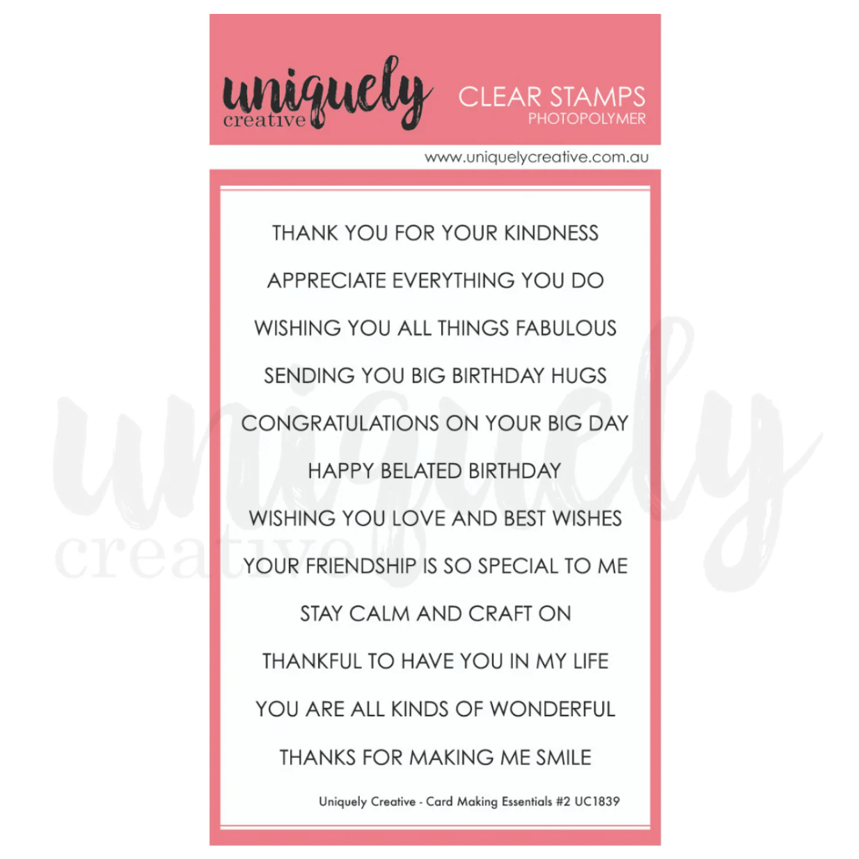Card Making Essentials #2 Stamp
