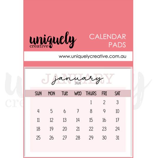 Uniquely Creative Calendar Pads