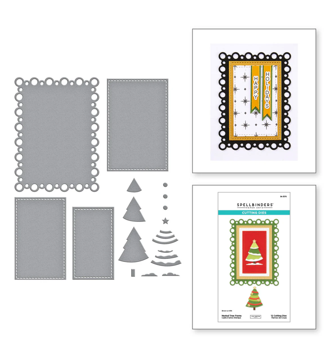 Nested Tree Frame Etched Dies