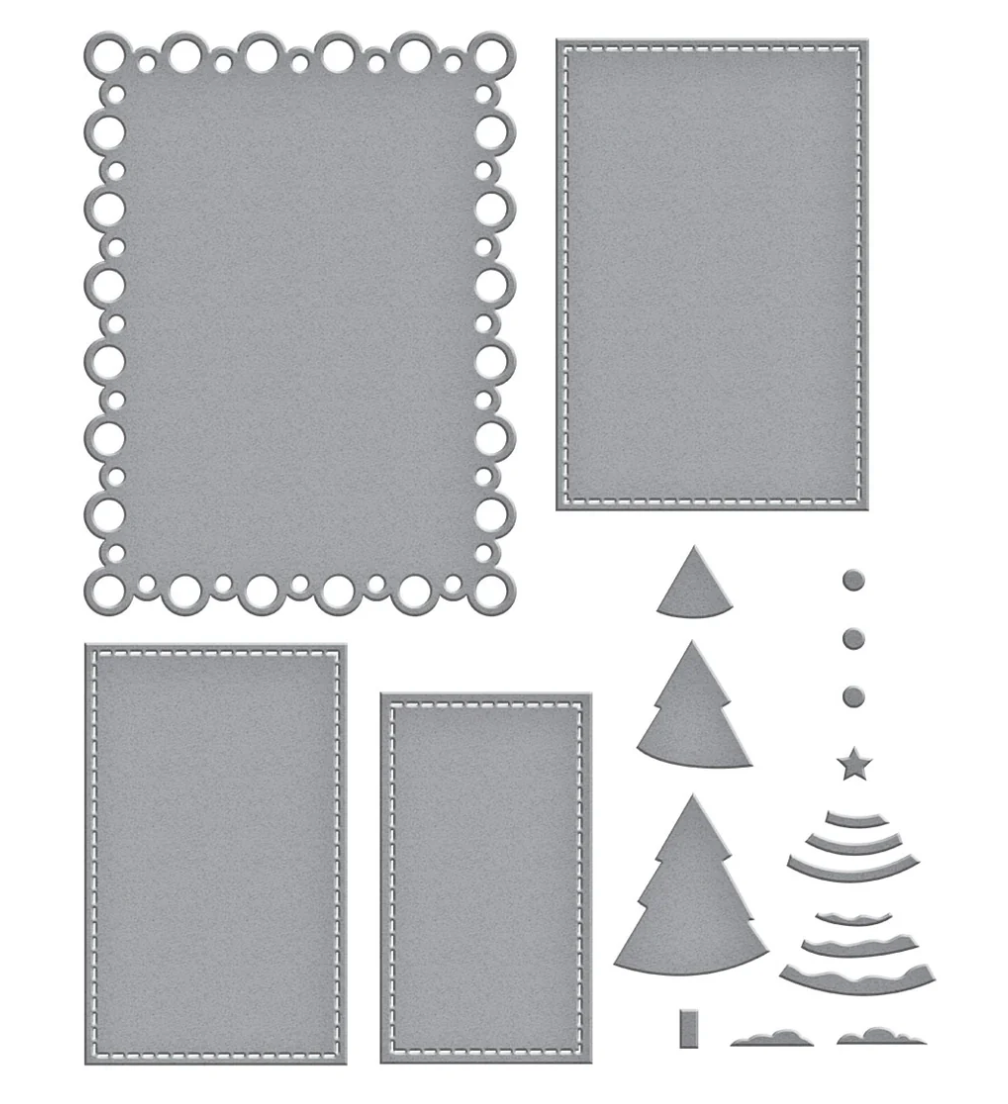Nested Tree Frame Etched Dies