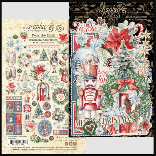 Graphic 45 Deck the Halls Ephemera Set