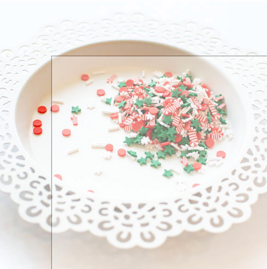 Candy Cane Lane Clay Confetti