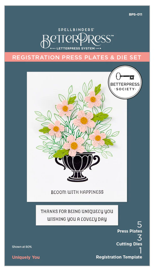 Spellbinders Uniquely You PressPlate & Stencil Bundle