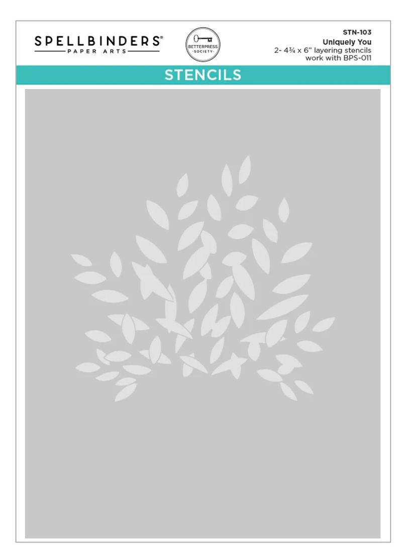 Spellbinders Uniquely You PressPlate & Stencil Bundle